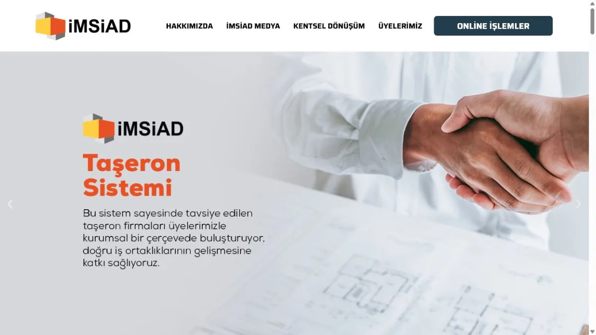 İMSİAD web sitesi ekran görüntüsü